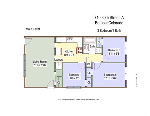 710 30th Street A Floor Plan